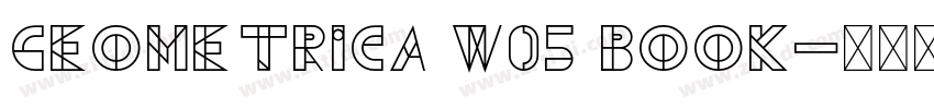 Geometrica W05 Book字体转换